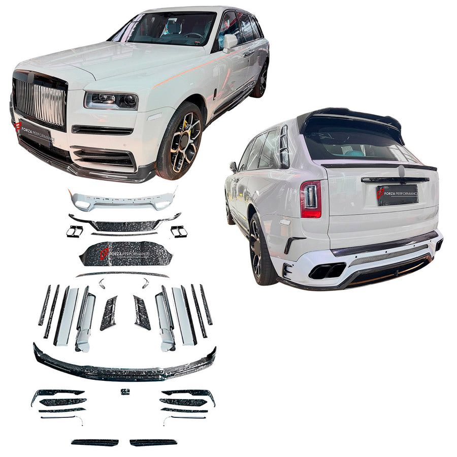 Buy Now DRY CARBON BODY KIT for ROLLS ROYCE CULLINAN 2018 - 2024 and upgrade car parts from SIR Tuning at the Best Price. Headlights, Tail lights, Bodykits, Navigations, body kit and more - Fast & Free Shipping within Europe, US & Worldwide.