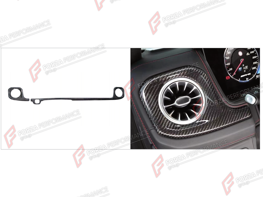 Buy Now DRY CARBON CENTER CONSOLE AIR OUTLET COVER TRIM for MERCEDES-BENZ G-CLASS W464 G63 G350 G350D G400D G500 G550 2019 - 2024 and upgrade car parts from SIR Tuning at the Best Price. Headlights, Tail lights, Bodykits, Navigations, Body Kit and more - Fast & Free Shipping within Europe, US & Worldwide.