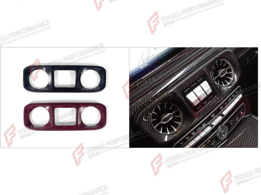 Buy Now DRY CARBON CENTRAL CONTROL PANEL TRIM for MERCEDES-BENZ G-CLASS W464 G63 G350 G350D G400D G500 G550 2019 - 2024 and upgrade car parts from SIR Tuning at the Best Price. Headlights, Tail lights, Bodykits, Navigations, Body Kit and more - Fast & Free Shipping within Europe, US & Worldwide.