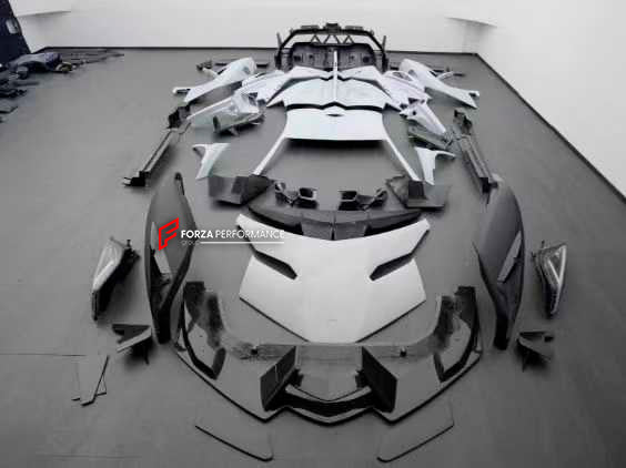 Buy Now DRY CARBON CONVERSION BODY KIT for LAMBORGHINI AVENTADOR LP700 2011 - 2016 upgrade to VENENO LP750 and upgrade car parts from SIR Tuning at the Best Price. Headlights, Tail lights, Bodykits, Navigations, body kit and more - Fast & Free Shipping within Europe, US & Worldwide.
