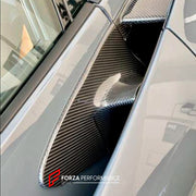 Buy Now DRY CARBON DOOR HANDLES COVERS for MCLAREN 720S 2017 - 2023 and upgrade car parts from SIR Tuning at the Best Price. Headlights, Tail lights, Bodykits, Navigations, Carbon body kit and more - Fast & Free Shipping within Europe, US & Worldwide.