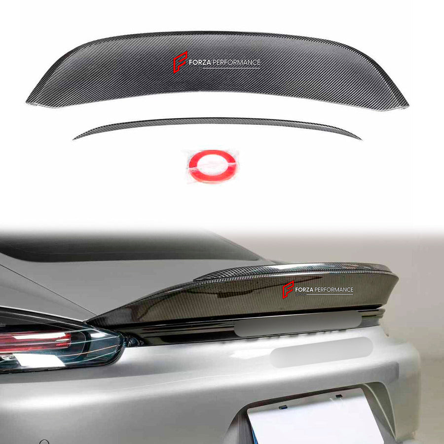 Buy Now DRY CARBON DUCKTAIL SPOILER for PORSCHE 718 982 SPYDER CAYMAN BOXSTER 2016 - 2025 and upgrade car parts from SIR Tuning at the Best Price. Headlights, Tail lights, Bodykits, Navigations, body kit and more - Fast & Free Shipping within Europe, US & Worldwide.