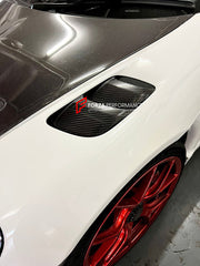 Buy Now DRY CARBON FENDER AIR OUTLET TRIM for PORSCHE 718 982 GT4RS and upgrade car parts from SIR Tuning at the Best Price. Headlights, Tail lights, Bodykits, Navigations, body kit and more - Fast & Free Shipping within Europe, US & Worldwide.