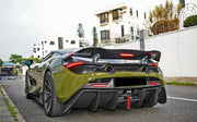 Buy Now DRY CARBON FIBER REAR SPOILER WING for MCLAREN 720S 2017 - 2023 and upgrade car parts from SIR Tuning at the Best Price. Headlights, Tail lights, Bodykits, Navigations, Carbon body kit and more - Fast & Free Shipping within Europe, US & Worldwide.