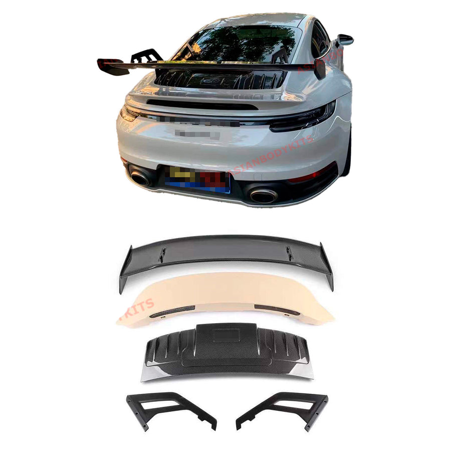 Buy Now DRY CARBON REAR WING SPOILER DECK LID for PORSCHE 911 992.1 CARRERA S 2019 - 2025 and upgrade car parts from SIR Tuning at the Best Price. Headlights, Tail lights, Bodykits, Navigations, Carbon body kit and more - Fast & Free Shipping within Europe, US & Worldwide.