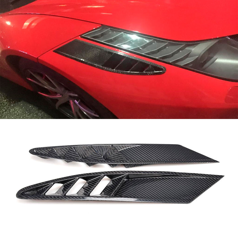 Buy Now DRY CARBON FRONT BUMPER AIR VENTS for FERRARI 458 2009 - 2015 and upgrade car parts from SIR Tuning at the Best Price. Headlights, Tail lights, Bodykits, Navigations, body kit and more - Fast & Free Shipping within Europe, US & Worldwide.