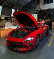 Buy Now DRY CARBON FRONT BUMPER for FERRARI ROMA 2019+ and upgrade car parts from SIR Tuning at the Best Price. Headlights, Tail lights, Bodykits, Navigations, Carbon body kit and more - Fast & Free Shipping within Europe, US & Worldwide.