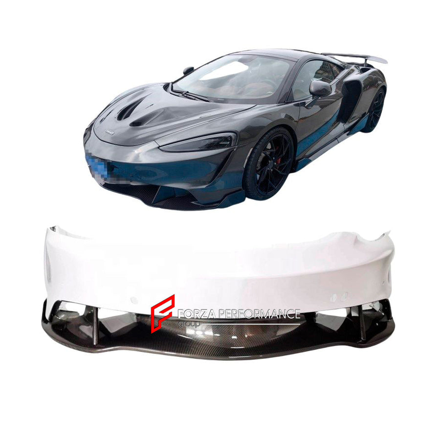 Buy Now DRY CARBON FRONT BUMPER for MCLAREN GT 2019 - 2023 and upgrade car parts from SIR Tuning at the Best Price. Headlights, Tail lights, Bodykits, Navigations, body kit and more - Fast & Free Shipping within Europe, US & Worldwide.
