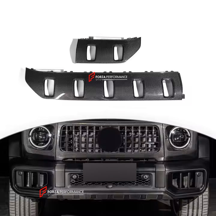 Buy Now DRY CARBON FRONT BUMPER UNDERGUARD for MERCEDES-BENZ G-CLASS W465 G450 G350 G500 G550 AMG G63 2024+ and upgrade car parts from SIR Tuning at the Best Price. Headlights, Tail lights, Bodykits, Navigations, body kit and more - Fast & Free Shipping within Europe, US & Worldwide.