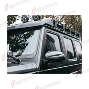 Buy Now DRY CARBON FRONT ROOF TRIM STRIP WITH A-PILLAR COVERS for MERCEDES-BENZ G-CLASS W465 G63 G450D G500 G550 2025+ and upgrade car parts from SIR Tuning at the Best Price. Headlights, Tail lights, Bodykits, Navigations, Body Kit and more - Fast & Free Shipping within Europe, US & Worldwide.