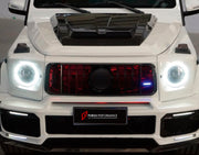 Buy Now CONVERSION DRY CARBON FRONT GRILLE for MERCEDES-BENZ G-CLASS W463 2008 - 2018 UPGRADE to G-CLASS W464 2019 - 2024 and upgrade car parts from SIR Tuning at the Best Price. Headlights, Tail lights, Bodykits, Navigations, Body Kit and more - Fast & Free Shipping within Europe, US & Worldwide.