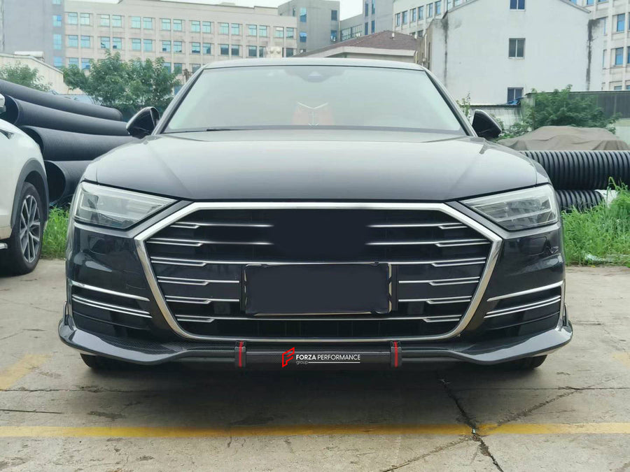 Buy Now DRY CARBON FRONT LIP FOR AUDI A8 D5 2018 - 2021 and upgrade car parts from SIR Tuning at the Best Price. Headlights, Tail lights, Bodykits, Navigations, body kit and more - Fast & Free Shipping within Europe, US & Worldwide.