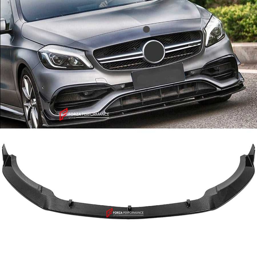 Buy Now DRY CARBON FRONT LIP FOR MERCEDES BENZ A CLASS A45 AMG W177 2019 - 2025 and upgrade car parts from SIR Tuning at the Best Price. Headlights, Tail lights, Bodykits, Navigations, body kit and more - Fast & Free Shipping within Europe, US & Worldwide.
