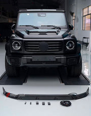 Buy Now DRY CARBON FRONT LIP for MERCEDES BENZ G CLASS G500 G450D W465 2024+ and upgrade car parts from SIR Tuning at the Best Price. Headlights, Tail lights, Bodykits, Navigations, Carbon body kit and more - Fast & Free Shipping within Europe, US & Worldwide.