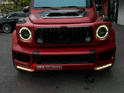 Buy Now DRY CARBON FRONT LIP for MERCEDES BENZ G CLASS G63 AMG W465 2025+ and upgrade car parts from SIR Tuning at the Best Price. Headlights, Tail lights, Bodykits, Navigations, body kit and more - Fast & Free Shipping within Europe, US & Worldwide.