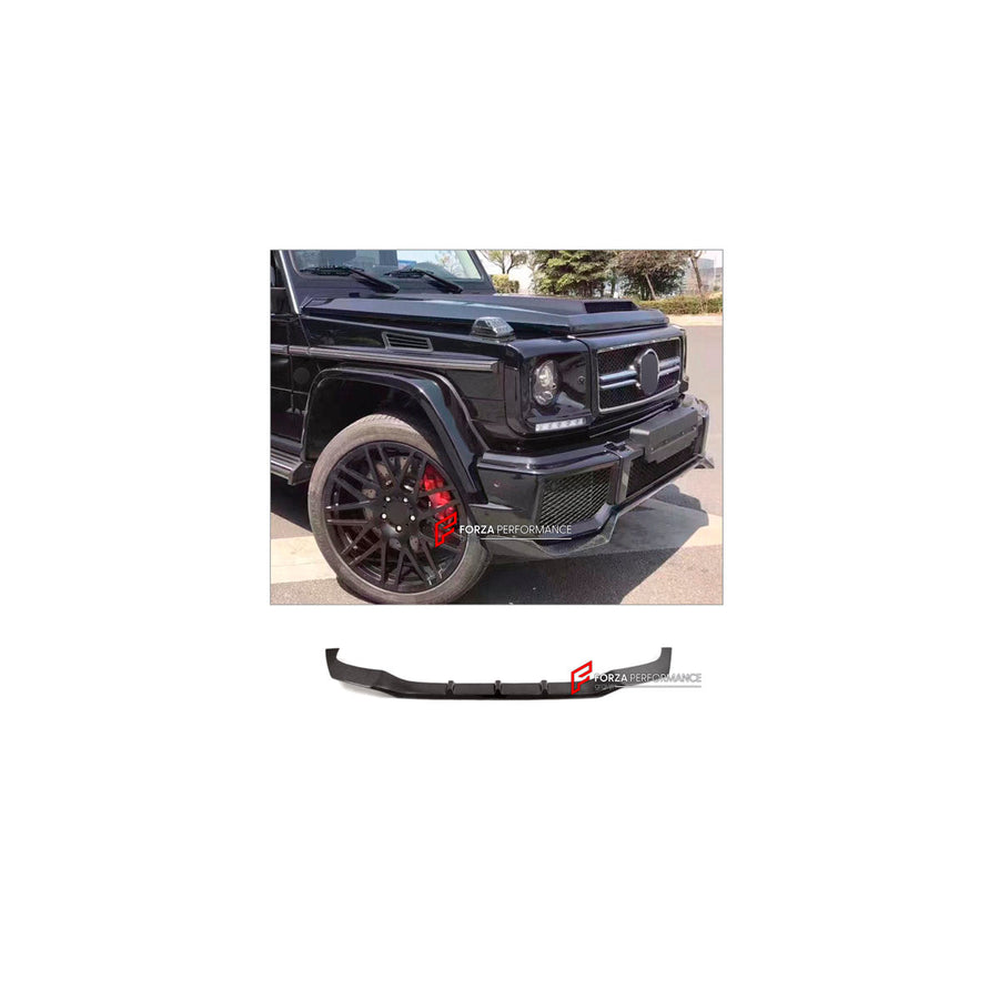 Buy Now DRY CARBON FRONT LIP for MERCEDES-BENZ G-CLASS W463 G63 2008 - 2018 and upgrade car parts from SIR Tuning at the Best Price. Headlights, Tail lights, Bodykits, Navigations, Body Kit and more - Fast & Free Shipping within Europe, US & Worldwide.