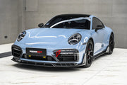 Buy Now DRY CARBON FRONT LIP for PORSCHE 911 992.1 CARRERA 2019 - 2025 and upgrade car parts from SIR Tuning at the Best Price. Headlights, Tail lights, Bodykits, Navigations, Carbon body kit and more - Fast & Free Shipping within Europe, US & Worldwide.