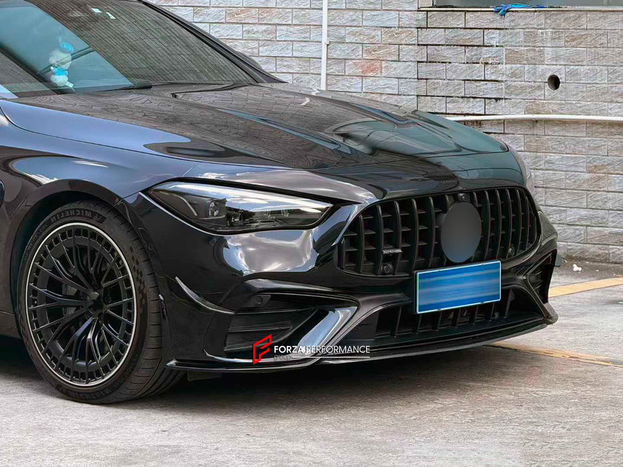 Buy Now DRY CARBON FRONT LIP with CANARDS for MERCEDES-BENZ CLE53 AMG COUPE C236 A236 2023+ and upgrade car parts from SIR Tuning at the Best Price. Headlights, Tail lights, Bodykits, Navigations, body kit and more - Fast & Free Shipping within Europe, US & Worldwide.