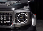 Buy Now DRY CARBON HEADLIGHT COVER for MERCEDES-BENZ G-CLASS W465 G450 G350 G500 G550 AMG G63 2024+ and upgrade car parts from SIR Tuning at the Best Price. Headlights, Tail lights, Bodykits, Navigations, body kit and more - Fast & Free Shipping within Europe, US & Worldwide.