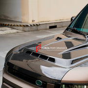 Buy Now DRY CARBON HOOD BONNET for LAND ROVER DEFENDER 2020-2024 and upgrade car parts from SIR Tuning at the Best Price. Headlights, Tail lights, Bodykits, Navigations, body kit and more - Fast & Free Shipping within Europe, US & Worldwide.