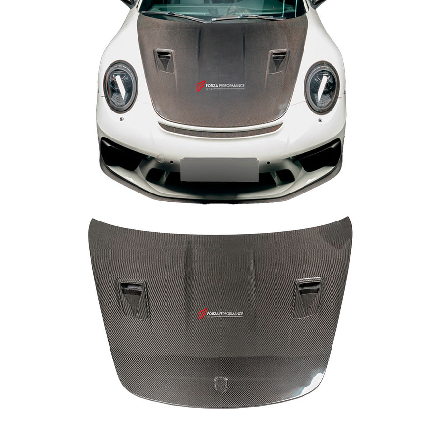Buy Now DRY CARBON HOOD BONNET for PORSCHE 911 991.2 GT3 2015 - 2020 and upgrade car parts from SIR Tuning at the Best Price. Headlights, Tail lights, Bodykits, Navigations, Carbon body kit and more - Fast & Free Shipping within Europe, US & Worldwide.