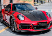 Buy Now DRY CARBON HOOD BONNET for PORSCHE 911 992 2019+ and upgrade car parts from SIR Tuning at the Best Price. Headlights, Tail lights, Bodykits, Navigations, body kit and more - Fast & Free Shipping within Europe, US & Worldwide.