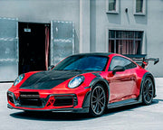 Buy Now DRY CARBON HOOD BONNET for PORSCHE 911 992 2019+ and upgrade car parts from SIR Tuning at the Best Price. Headlights, Tail lights, Bodykits, Navigations, body kit and more - Fast & Free Shipping within Europe, US & Worldwide.