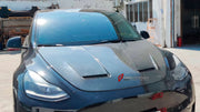 Buy Now DRY CARBON HOOD BONNET for TESLA MODEL Y 2020 - 2025 and upgrade car parts from SIR Tuning at the Best Price. Headlights, Tail lights, Bodykits, Navigations, body kit and more - Fast & Free Shipping within Europe, US & Worldwide.