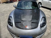Buy Now DRY CARBON HOOD BONNET for PORSCHE 718 982 CAYMAN BOXSTER 2016+ and upgrade car parts from SIR Tuning at the Best Price. Headlights, Tail lights, Bodykits, Navigations, Carbon body kit and more - Fast & Free Shipping within Europe, US & Worldwide.
