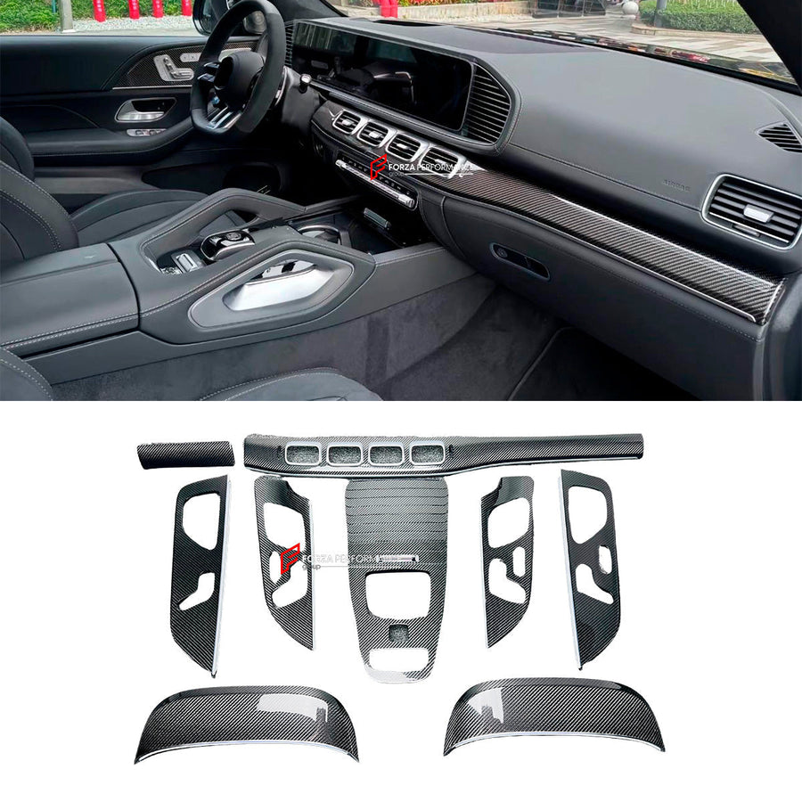 Buy Now DRY CARBON INTERIOR KIT for MERCEDES-BENZ GLS X167 2019 - 2023 and upgrade car parts from SIR Tuning at the Best Price. Headlights, Tail lights, Bodykits, Navigations, body kit and more - Fast & Free Shipping within Europe, US & Worldwide.