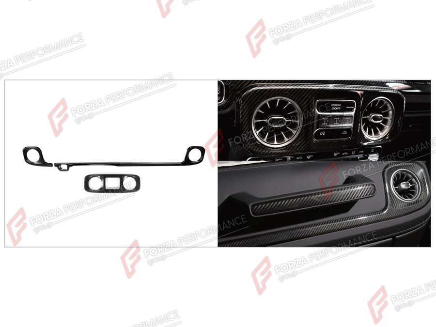 Buy Now DRY CARBON INTERIOR KIT for MERCEDES-BENZ G-CLASS W465 G63 G450D G500 G550 2025+ and upgrade car parts from SIR Tuning at the Best Price. Headlights, Tail lights, Bodykits, Navigations, Body Kit and more - Fast & Free Shipping within Europe, US & Worldwide.