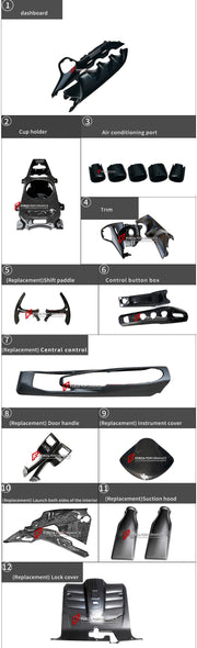 Buy Now DRY CARBON INTERIOR PARTS for FERRARI F12 BERLINETTA 2012 - 2017 and upgrade car parts from SIR Tuning at the Best Price. Headlights, Tail lights, Bodykits, Navigations, body kit and more - Fast & Free Shipping within Europe, US & Worldwide.
