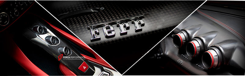 Buy Now DRY CARBON INTERIOR PARTS for FERRARI F12 BERLINETTA 2012 - 2017 and upgrade car parts from SIR Tuning at the Best Price. Headlights, Tail lights, Bodykits, Navigations, body kit and more - Fast & Free Shipping within Europe, US & Worldwide.