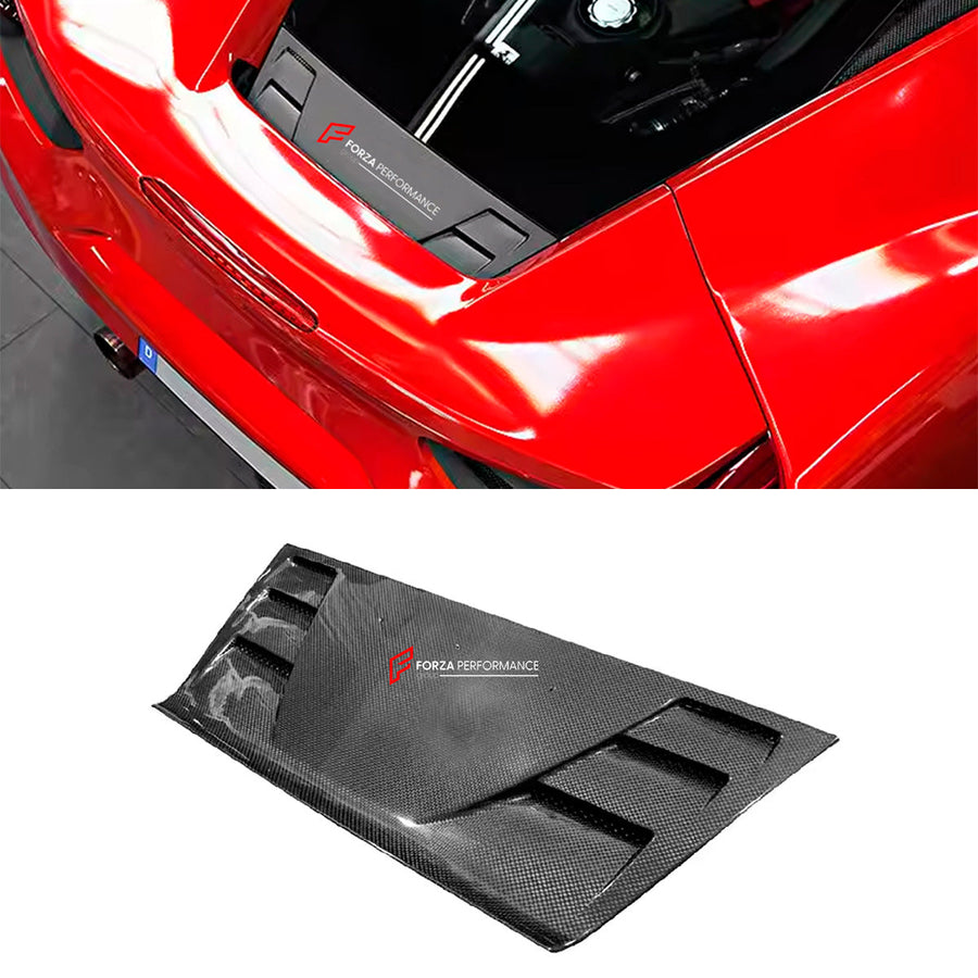 Buy Now DRY CARBON REAR AIR GUIDE for FERRARI 488 GTB SPIDER 2015 - 2020 and upgrade car parts from SIR Tuning at the Best Price. Headlights, Tail lights, Bodykits, Navigations, Carbon body kit and more - Fast & Free Shipping within Europe, US & Worldwide.