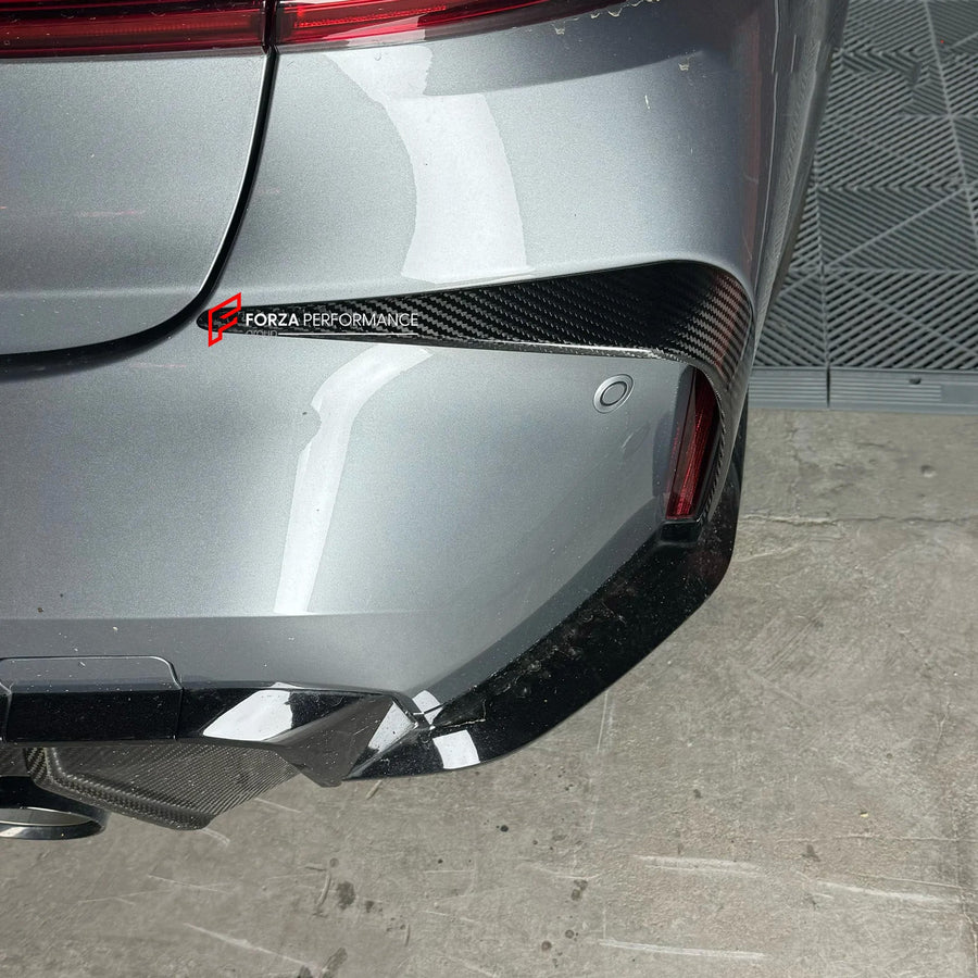 Buy Now DRY CARBON REAR BUMPER CANARDS for BMW M3 G80 M4 G82/G83 2020+ and upgrade car parts from SIR Tuning at the Best Price. Headlights, Tail lights, Bodykits, Navigations, body kit and more - Fast & Free Shipping within Europe, US & Worldwide.