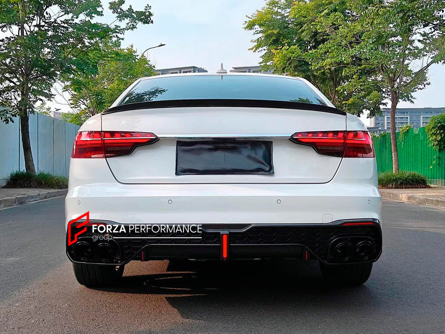 Buy Now DRY CARBON REAR DIFFUSER for AUDI A4 A4L B9.5 FACELIFT 2020+ and upgrade car parts from SIR Tuning at the Best Price. Headlights, Tail lights, Bodykits, Navigations, body kit and more - Fast & Free Shipping within Europe, US & Worldwide.