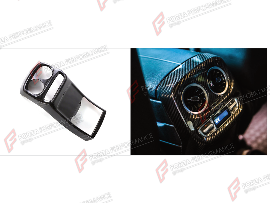 Buy Now DRY CARBON REAR CENTER CONSOLE AIR VENT COVER for MERCEDES-BENZ G-CLASS W464 G63 G350 G350D G400D G500 G550 2019 - 2024 and upgrade car parts from SIR Tuning at the Best Price. Headlights, Tail lights, Bodykits, Navigations, Body Kit and more - Fast & Free Shipping within Europe, US & Worldwide.