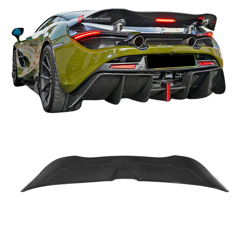 Buy Now DRY CARBON REAR SPOILER for MCLAREN 720S 2017 - 2023 and upgrade car parts from SIR Tuning at the Best Price. Headlights, Tail lights, Bodykits, Navigations, Carbon body kit and more - Fast & Free Shipping within Europe, US & Worldwide.
