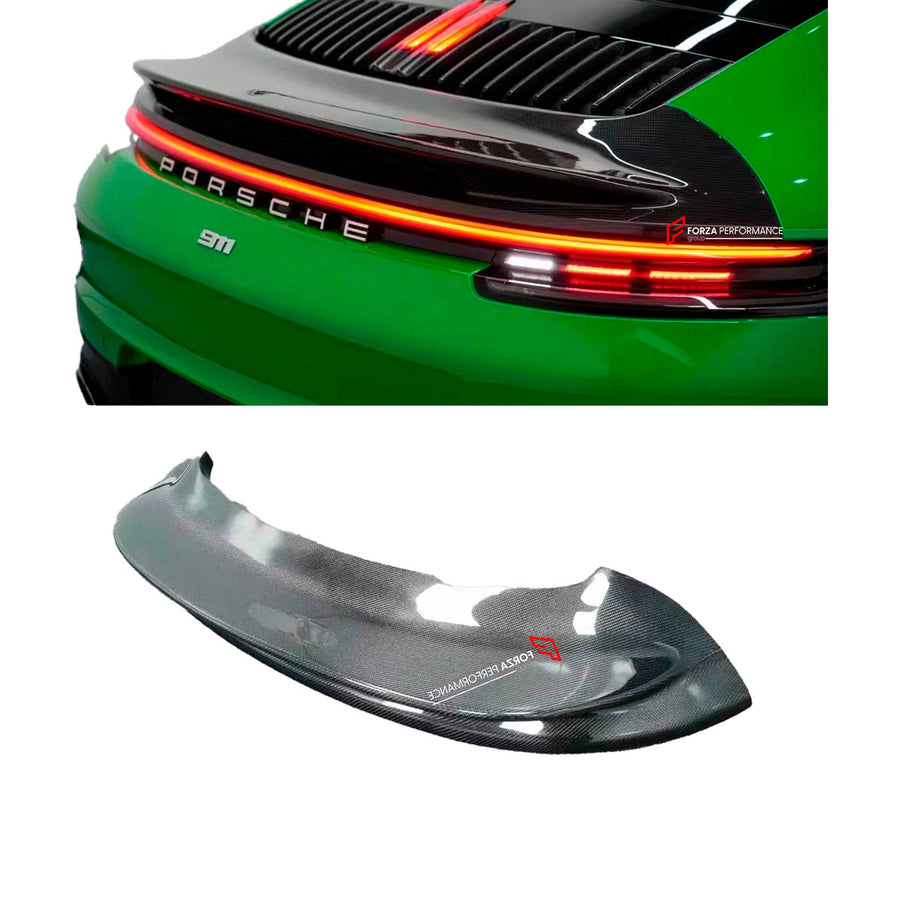Buy Now UPGRADE DRY CARBON REAR SPOILER DUCK TAIL for PORSCHE 911 992.1 CARRERA S 2019 - 2025 upgrade to GT3 and upgrade car parts from SIR Tuning at the Best Price. Headlights, Tail lights, Bodykits, Navigations, Carbon body kit and more - Fast & Free Shipping within Europe, US & Worldwide.