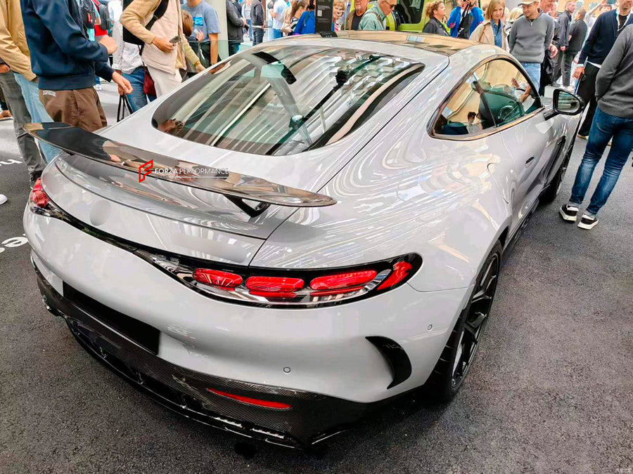 Buy Now DRY CARBON REAR SPOILER WING for MERCEDES BENZ AMG W192 GT50 GT63 2024+ and upgrade car parts from SIR Tuning at the Best Price. Headlights, Tail lights, Bodykits, Navigations, body kit and more - Fast & Free Shipping within Europe, US & Worldwide.