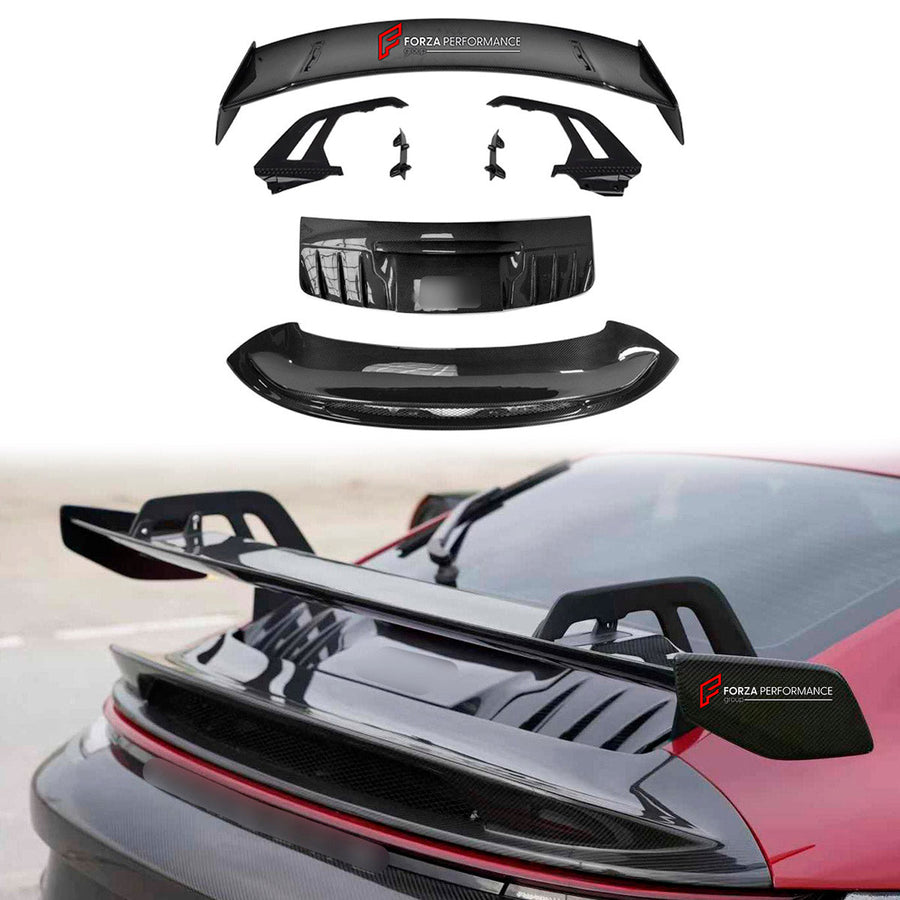 Buy Now DRY CARBON REAR SPOILER WING for PORSCHE 911 992 GT3 2019+ and upgrade car parts from SIR Tuning at the Best Price. Headlights, Tail lights, Bodykits, Navigations, body kit and more - Fast & Free Shipping within Europe, US & Worldwide.