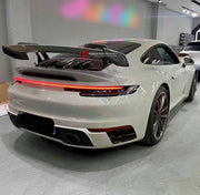 Buy Now DRY CARBON REAR SPOILER WING for PORSCHE 911 992 GT3 2019+ and upgrade car parts from SIR Tuning at the Best Price. Headlights, Tail lights, Bodykits, Navigations, body kit and more - Fast & Free Shipping within Europe, US & Worldwide.