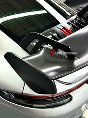 Buy Now DRY CARBON REAR WING SPOILER with ENGINE LID for PORSCHE 911 992.2 CARRERA 2025+ upgrade to GT3 and upgrade car parts from SIR Tuning at the Best Price. Headlights, Tail lights, Bodykits, Navigations, body kit and more - Fast & Free Shipping within Europe, US & Worldwide.