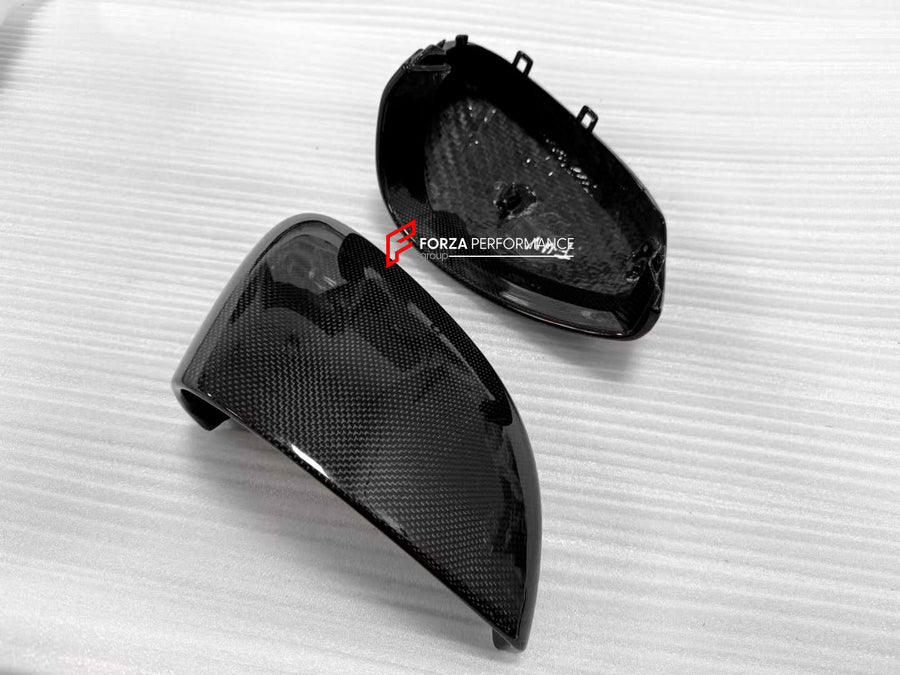 Buy Now DRY CARBON REPLACEMENT SIDE MIRROR COVERS for FERRARI 296 GTS GTB and upgrade car parts from SIR Tuning at the Best Price. Headlights, Tail lights, Bodykits, Navigations, body kit and more - Fast & Free Shipping within Europe, US & Worldwide.
