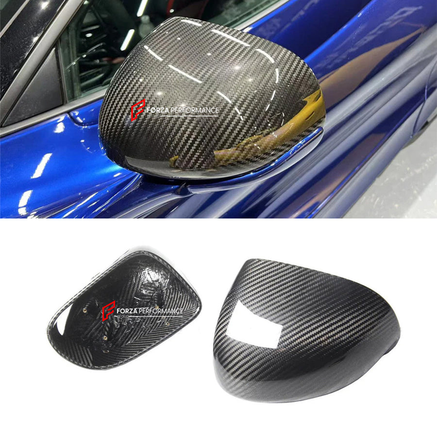 Buy Now DRY CARBON SIDE MIRROR COVERS for MCLAREN 720S 2017 - 2023 and upgrade car parts from SIR Tuning at the Best Price. Headlights, Tail lights, Bodykits, Navigations, Carbon body kit and more - Fast & Free Shipping within Europe, US & Worldwide.