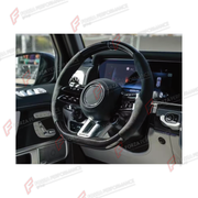 Buy Now DRY CARBON STEERING WHEEL for MERCEDES-BENZ G-CLASS W464 G63 G350 G350D G400D G500 G550 2019 - 2024 and upgrade car parts from SIR Tuning at the Best Price. Headlights, Tail lights, Bodykits, Navigations, Body Kit and more - Fast & Free Shipping within Europe, US & Worldwide.