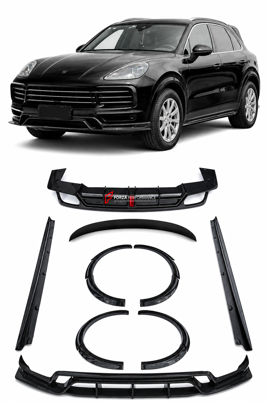 Buy Now DRY CARBON WIDEBODY KIT for PORSCHE CAYENNE 9Y0.1 2018 - 2020 and upgrade car parts from SIR Tuning at the Best Price. Headlights, Tail lights, Bodykits, Navigations, body kit and more - Fast & Free Shipping within Europe, US & Worldwide.