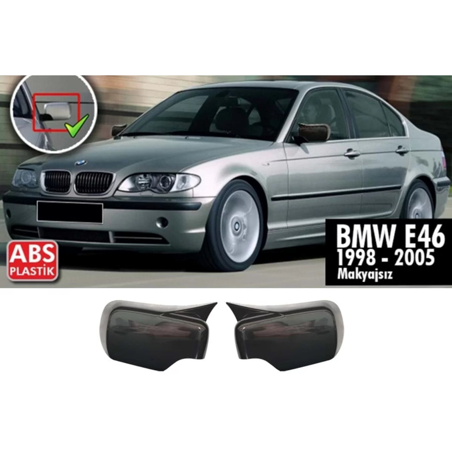 E46 Batman Mirror Cover Piano Black / 1998 - 2005 – product image 1