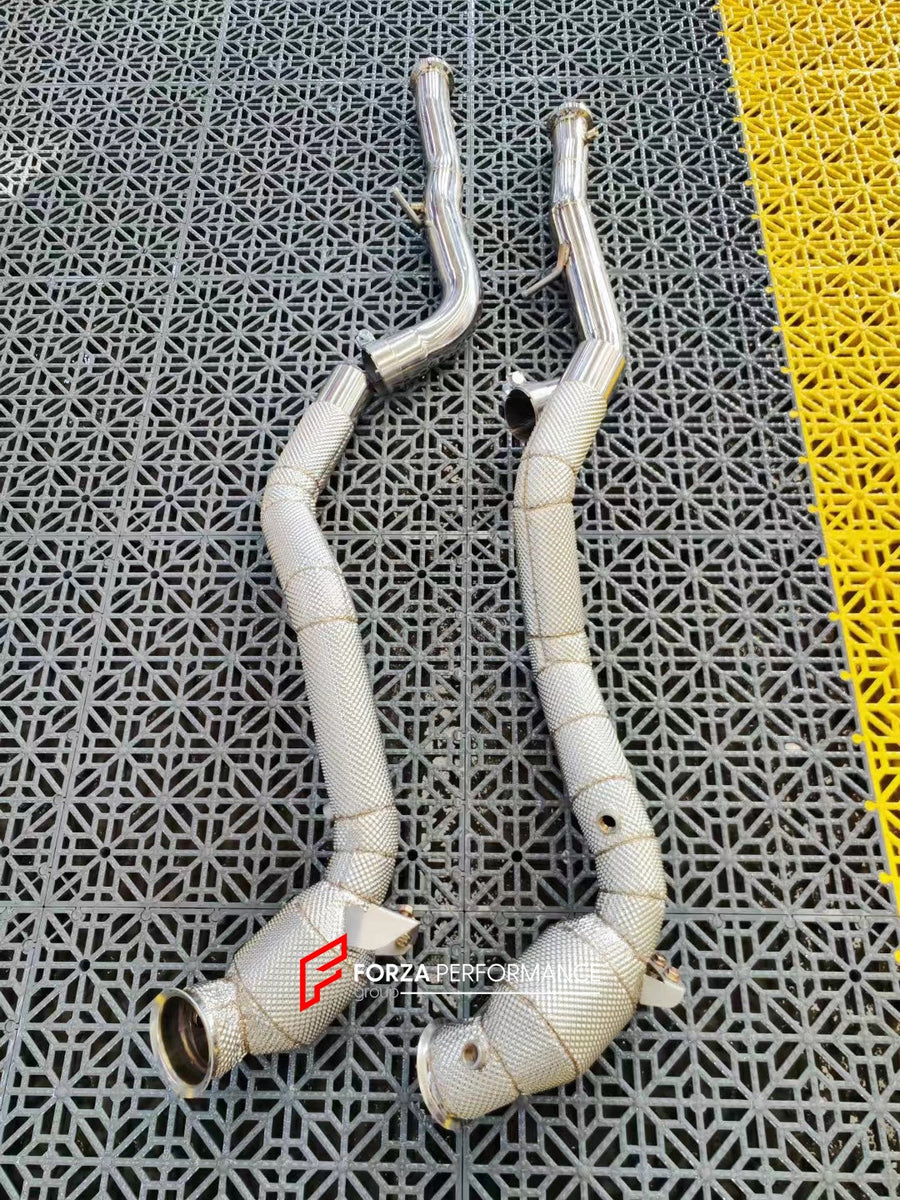 Buy Now EXHAUST CATLESS DOWNPIPE for MERCEDES-BENZ G63 W464 4.0T and upgrade car parts from SIR Tuning at the Best Price. Headlights, Tail lights, Bodykits, Navigations, Exhaust system and more - Fast & Free Shipping within Europe, US & Worldwide.