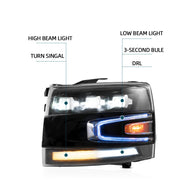 Buy Now VLAND Projector LED Headlights Fit For 2007-2014 Silverado 1500 2500 HD 3500 HD and upgrade car parts from SIR Tuning at the Best Price. Headlights, Tail lights, Bodykits, Navigations, Headlights and more - Fast & Free Shipping within Europe, US & Worldwide.